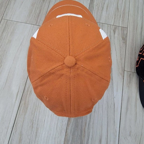 Lot of 2 Texas Longhorns Baseball Cap Hat NCAA Wool Polyester Orange Black - Picture 6 of 16